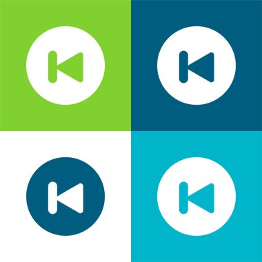 Arka Düz Renk en az simge seti