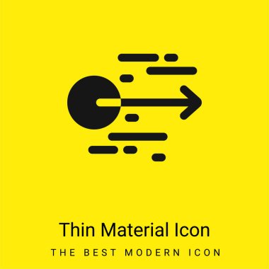 Acceleration minimal bright yellow material icon clipart