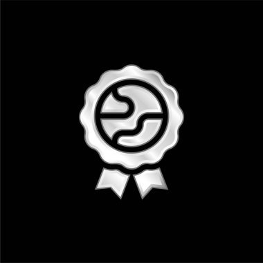 Gümüş kaplama metalik simge ödülü