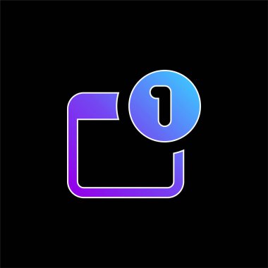 Mavi gradyan vektör simgesini uyar