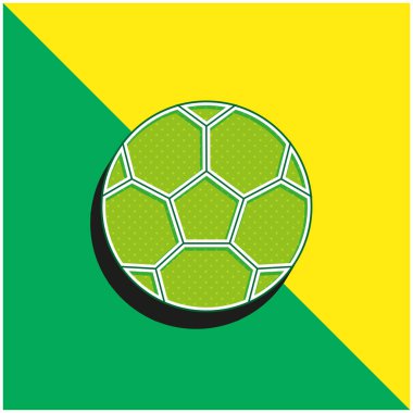 Ball Green and yellow modern 3d vector icon logo clipart