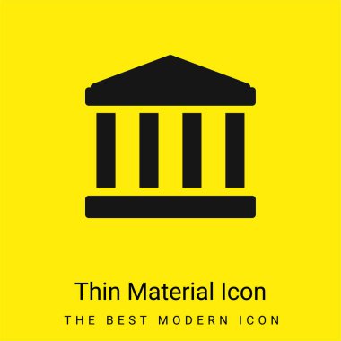 Antik Bina Minimum Parlak Sarı Madde Simgesi