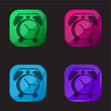 Alarm Saati dört renkli cam simgesi