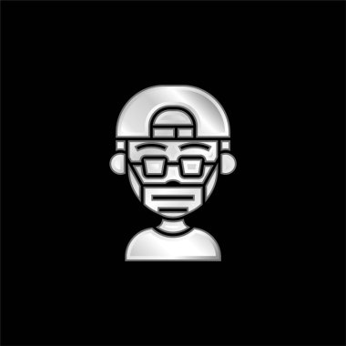 Gümüş kaplama metalik simge