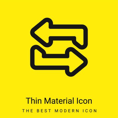 Oklar Özetlenmiş Çift Asgari Parlak Sarı Madde simgesi