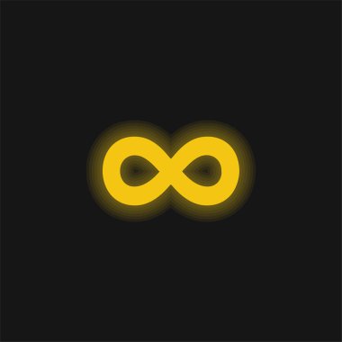 500px Logo sarı parlak neon simgesi