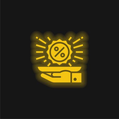 En çok satan sarı parlak neon simgesi