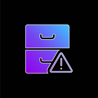 Mavi gradyan vektör simgesini arşivle