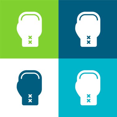 Boks Düz Rengi En düşük simge kümesi