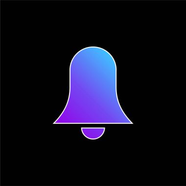 Çan mavisi gradyan vektör simgesi