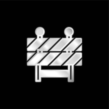 Bariyer gümüş kaplama metalik simge