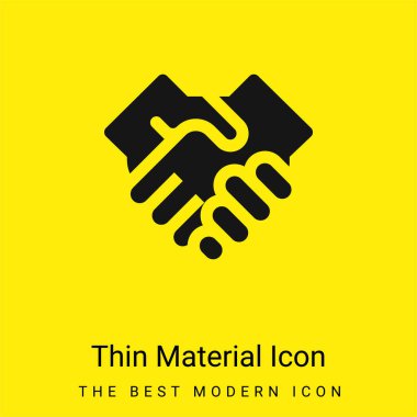 Agreement minimal bright yellow material icon clipart