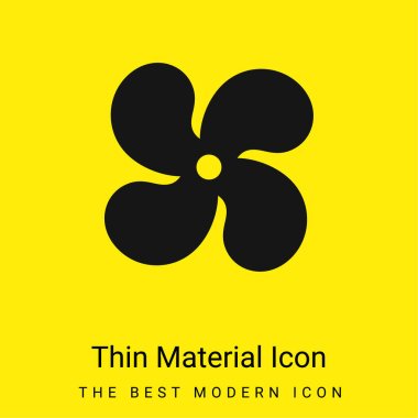 AC minimal bright yellow material icon clipart