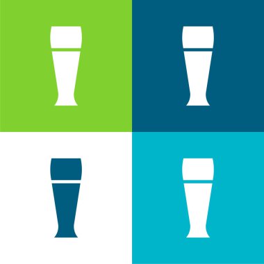 Bira Düz 4 renk en küçük simge kümesi