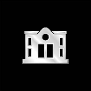 Banka gümüş kaplamalı metalik simge