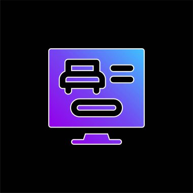 Çevrimiçi mavi gradyan vektör simgesi rezervasyon ediliyor