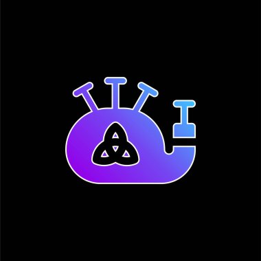 Gayda mavi gradyan vektör simgesi