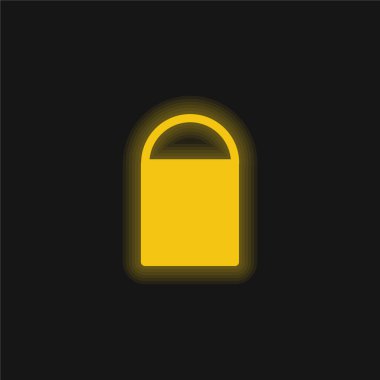 Sarı parlak neon simge