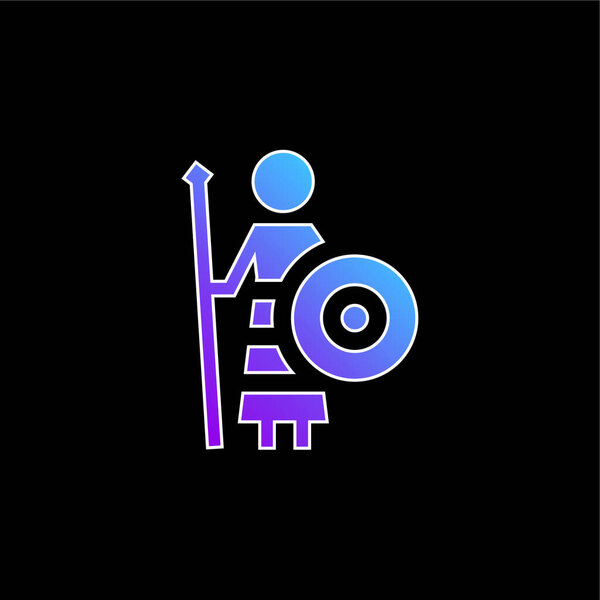 Athena blue gradient vector icon