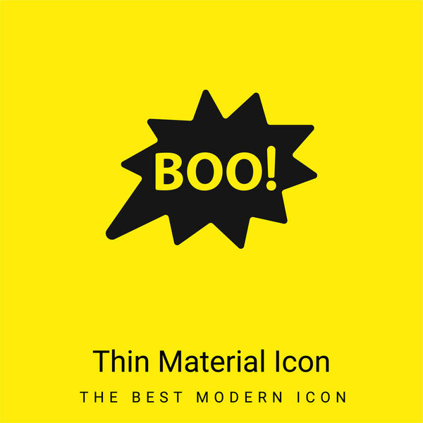 Boo minimal bright yellow material icon
