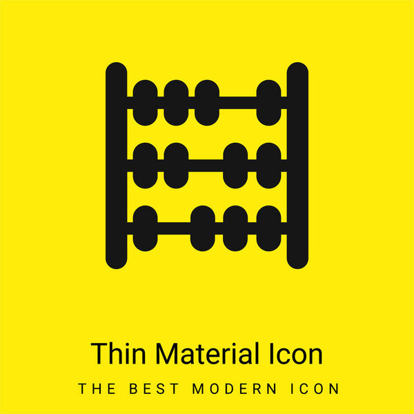 Минимальный ярко-желтый значок материала