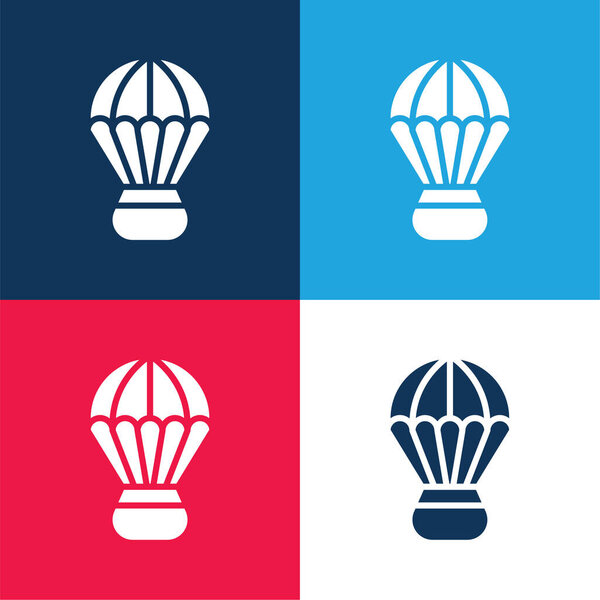 Красно-синий и синий цвета