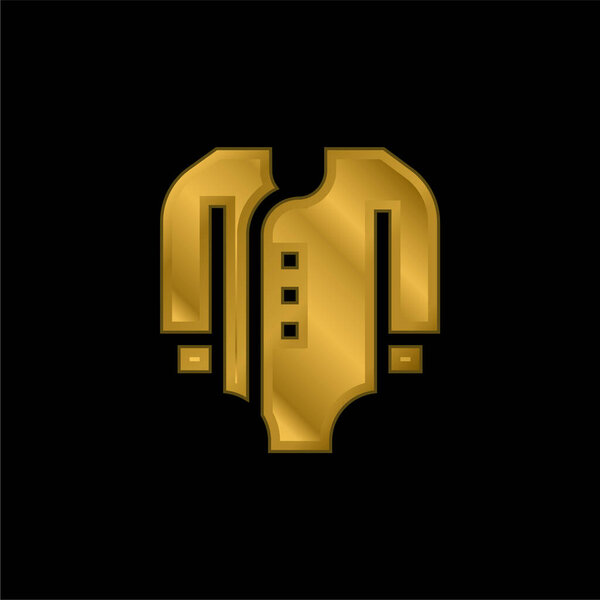 Позолоченная икона или вектор логотипа