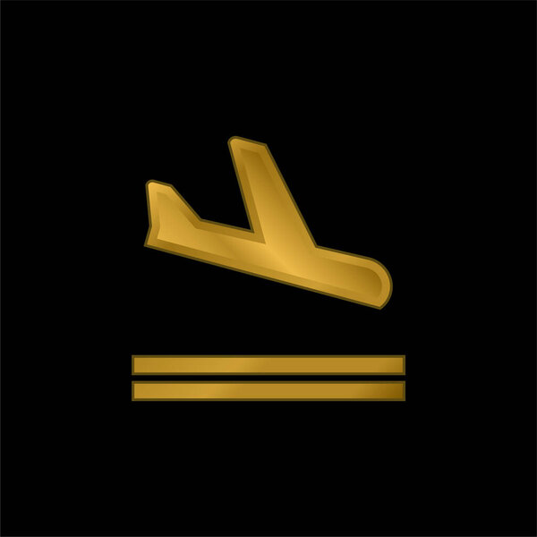 Позолоченная икона или вектор логотипа