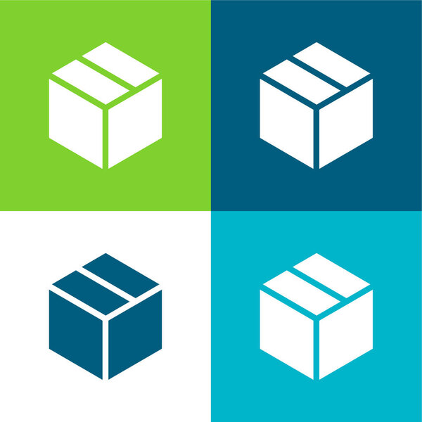 Четырехцветный минимальный набор иконок