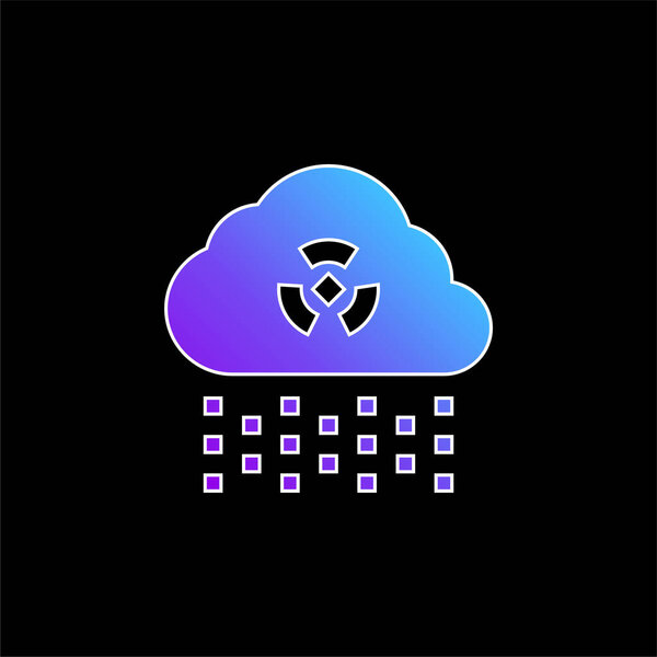 Acid Rain blue gradient vector icon