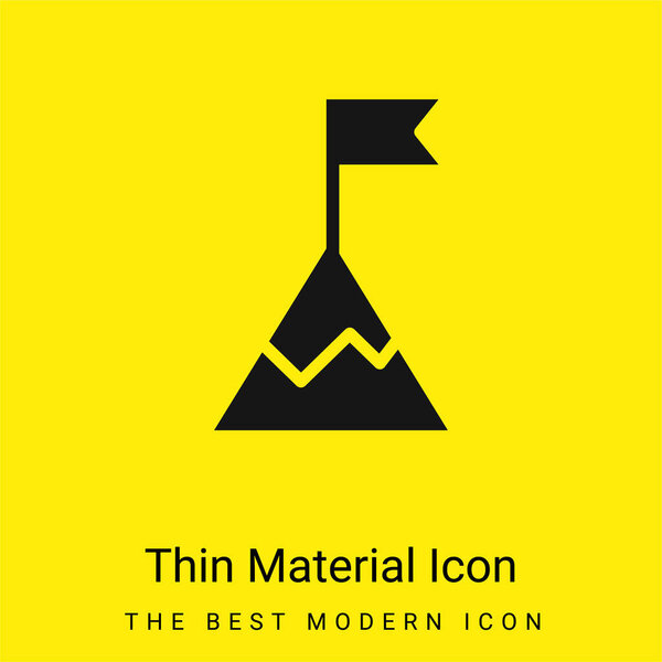 Achievement minimal bright yellow material icon