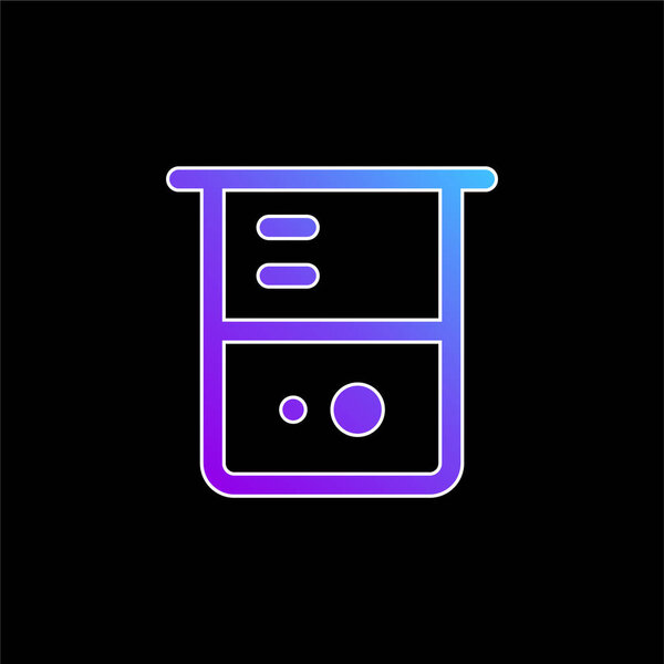 Beaker blue gradient vector icon