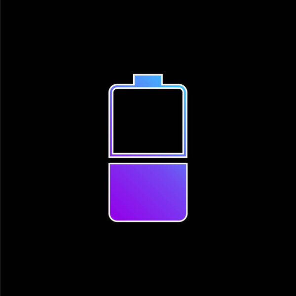 Battery blue gradient vector icon