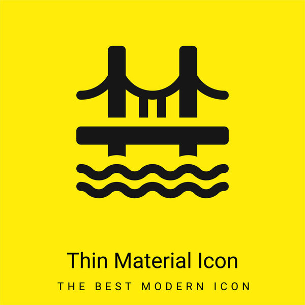 Значок минимального ярко-желтого материала