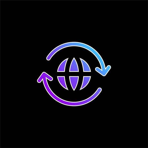 Значок голубого градиента