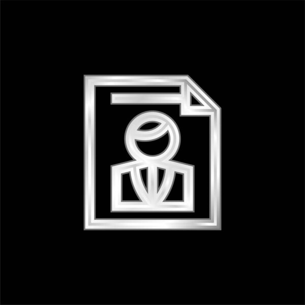 Плакированный серебром металлический значок