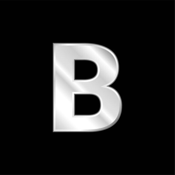 Серебристый металлический значок