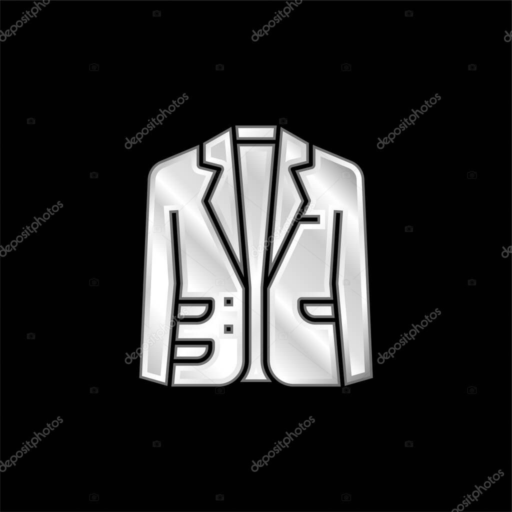 Blazer silver plated metallic icon