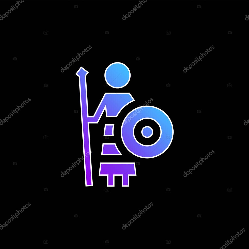 Athena blue gradient vector icon