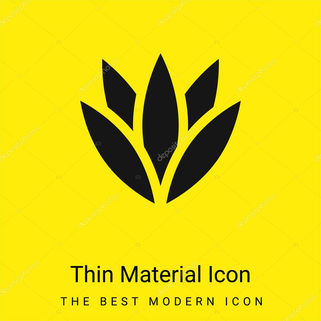 Agave minimal bright yellow material icon