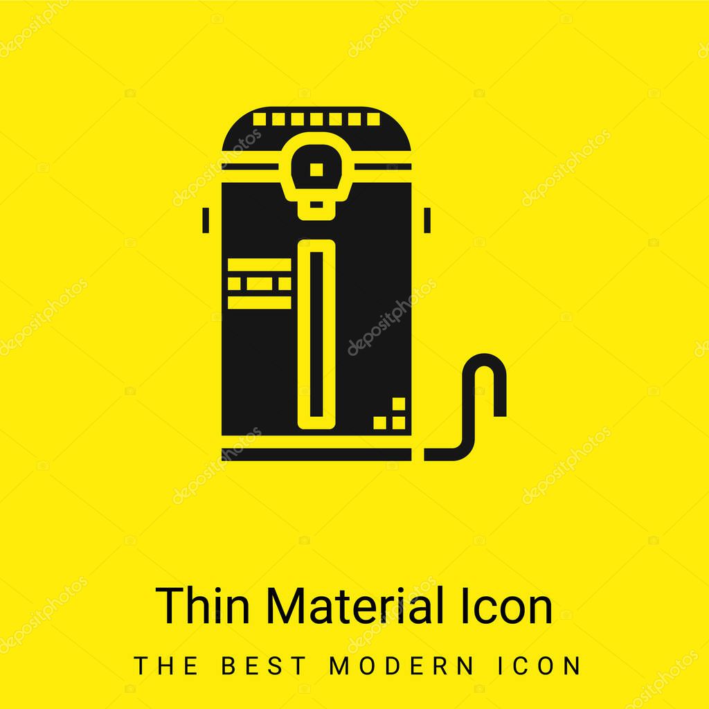 Boiler minimal bright yellow material icon