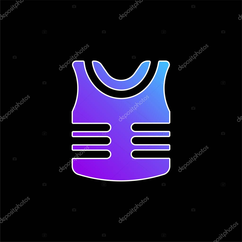 Armor blue gradient vector icon