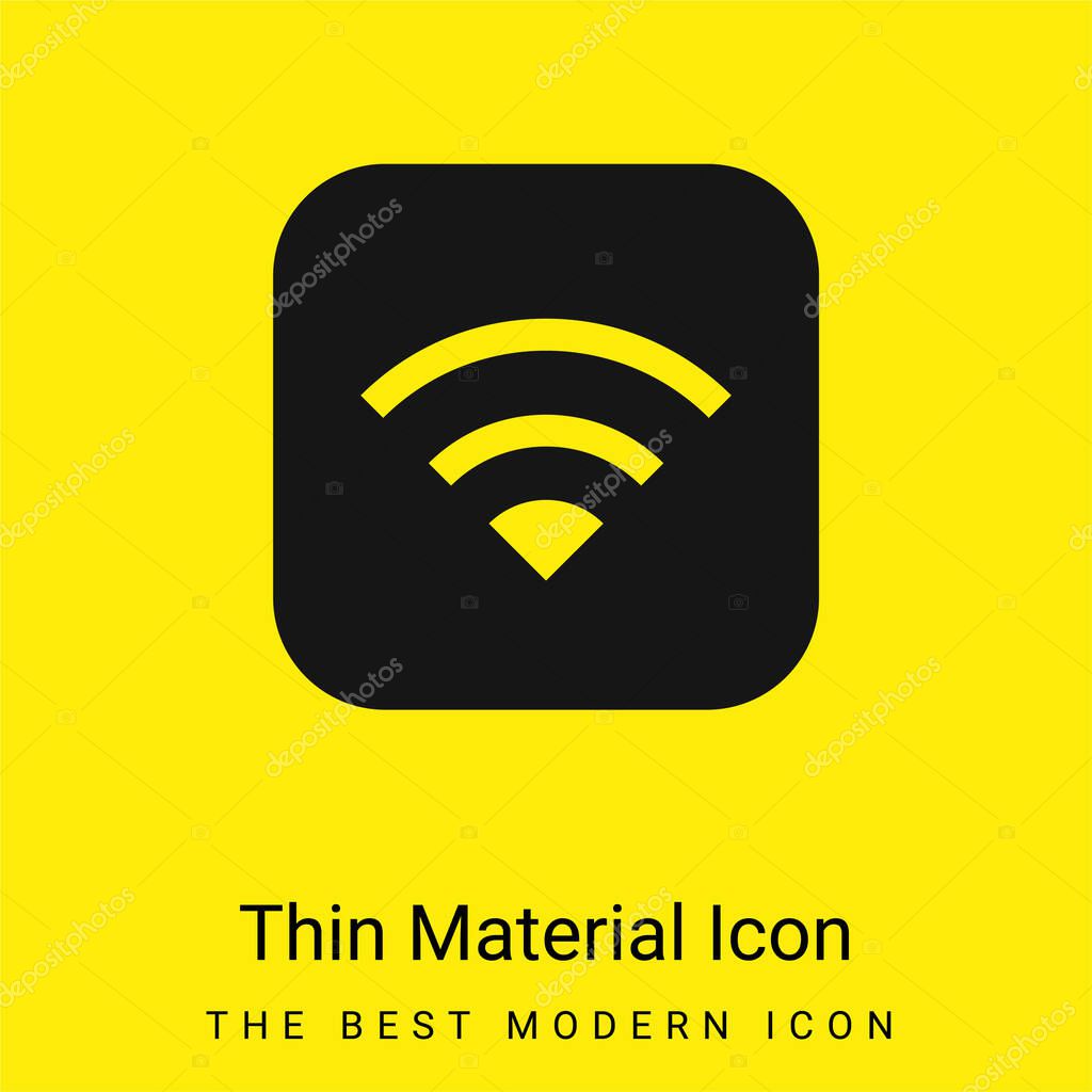 Apple minimal bright yellow material icon