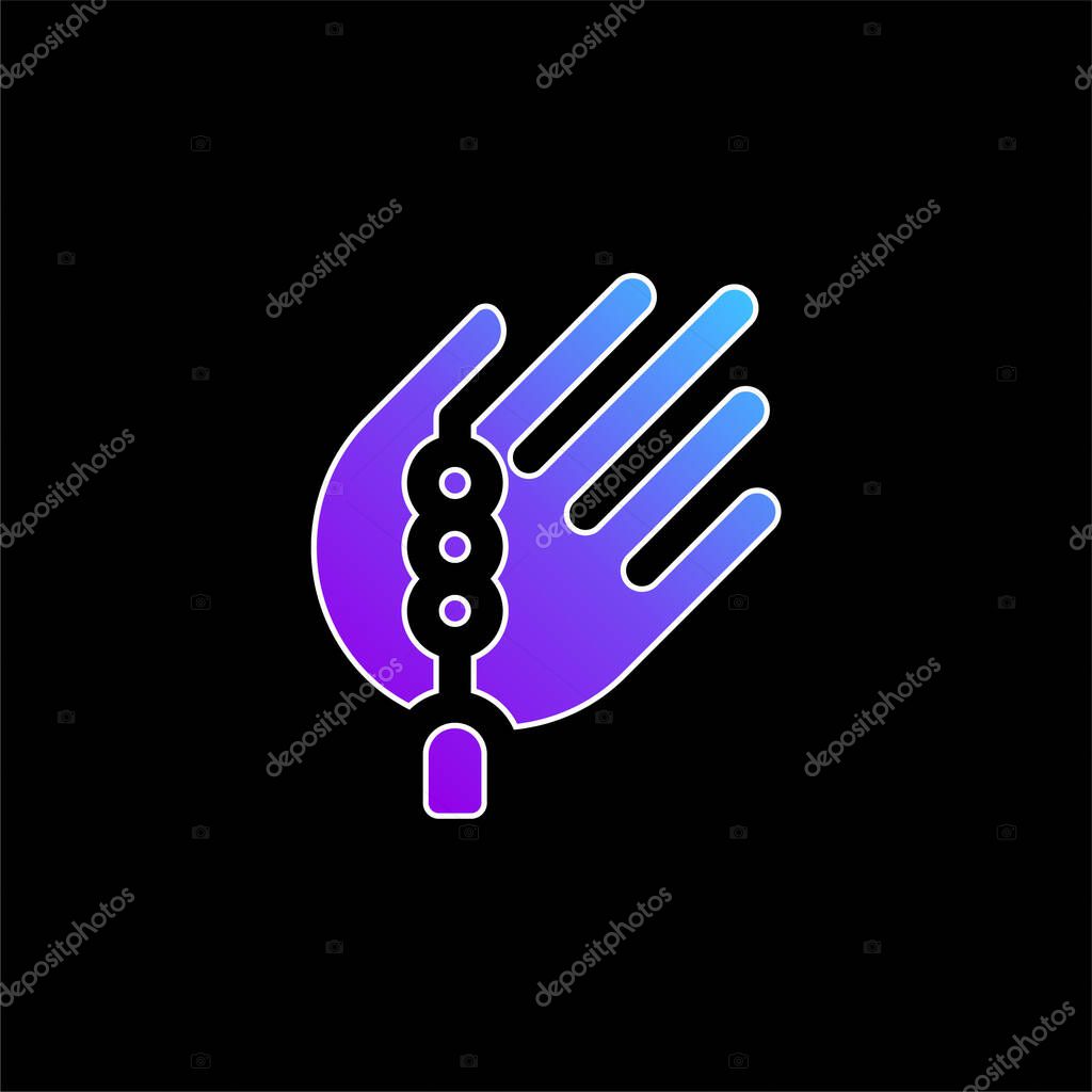 Bead blue gradient vector icon