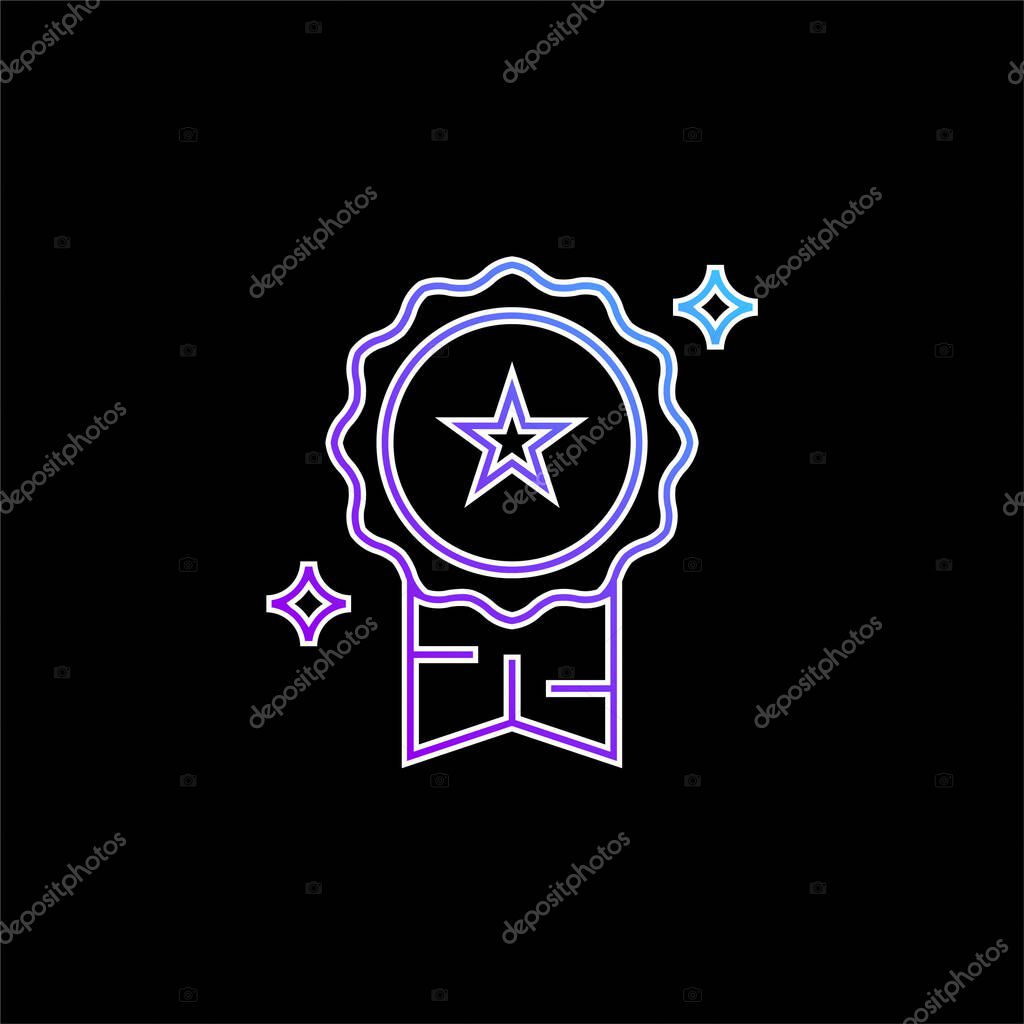 Best blue gradient vector icon