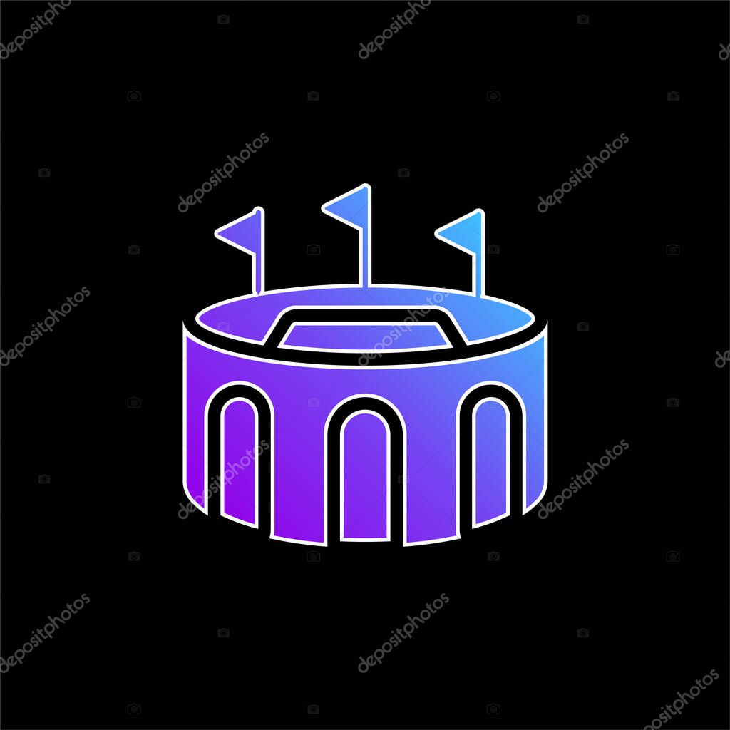 Arena blue gradient vector icon