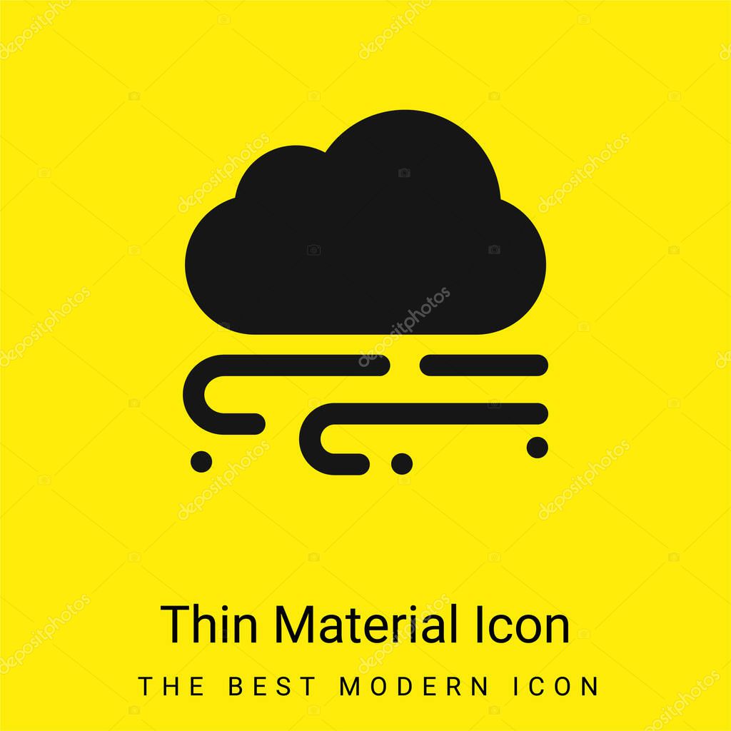 Blizzard minimal bright yellow material icon
