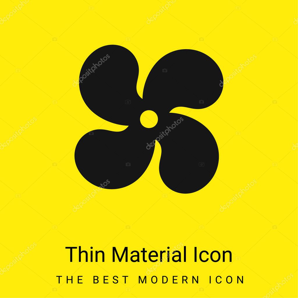 AC minimal bright yellow material icon