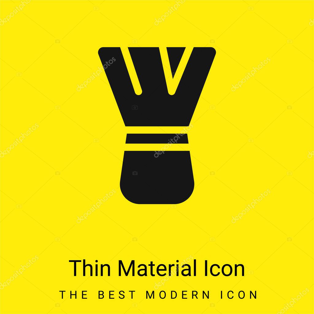 Beauty minimal bright yellow material icon