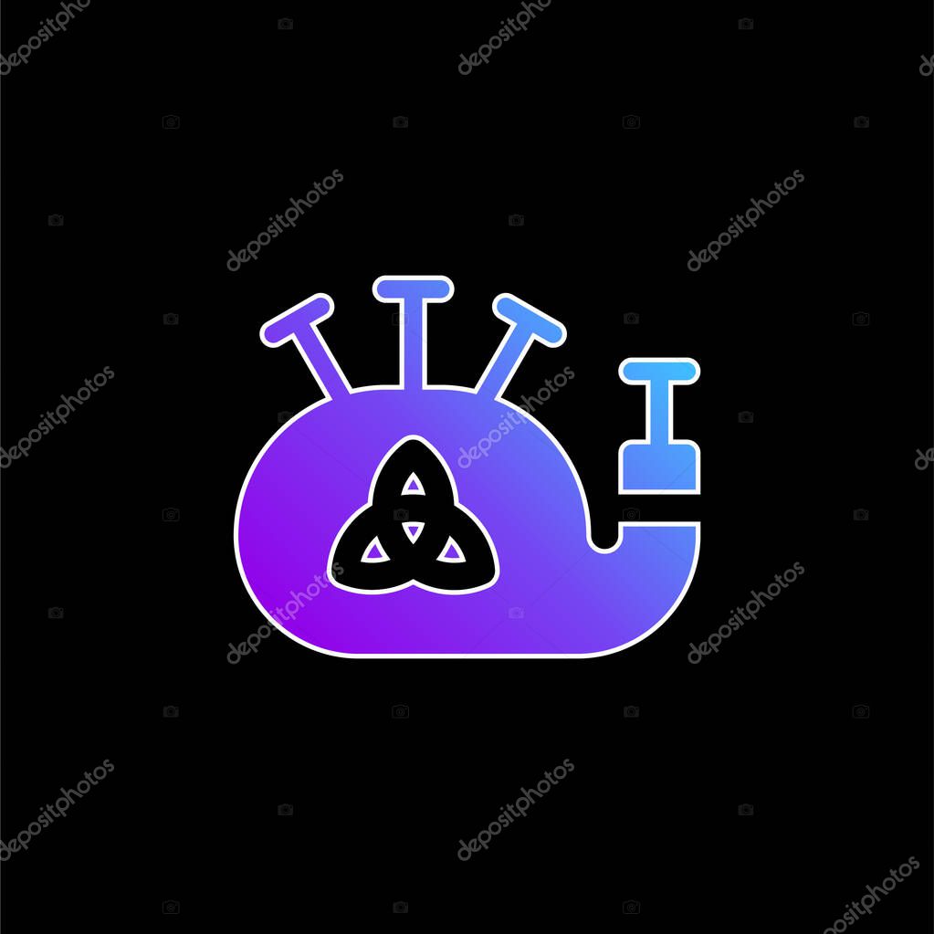 Bagpipe blue gradient vector icon